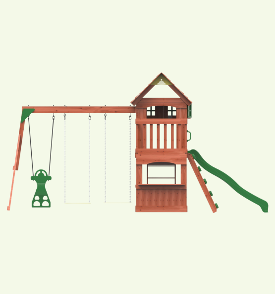 Playful Peak Swing Set